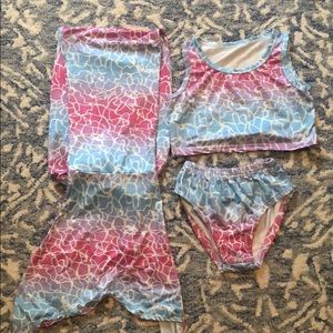 bathing suit with mermaid tail